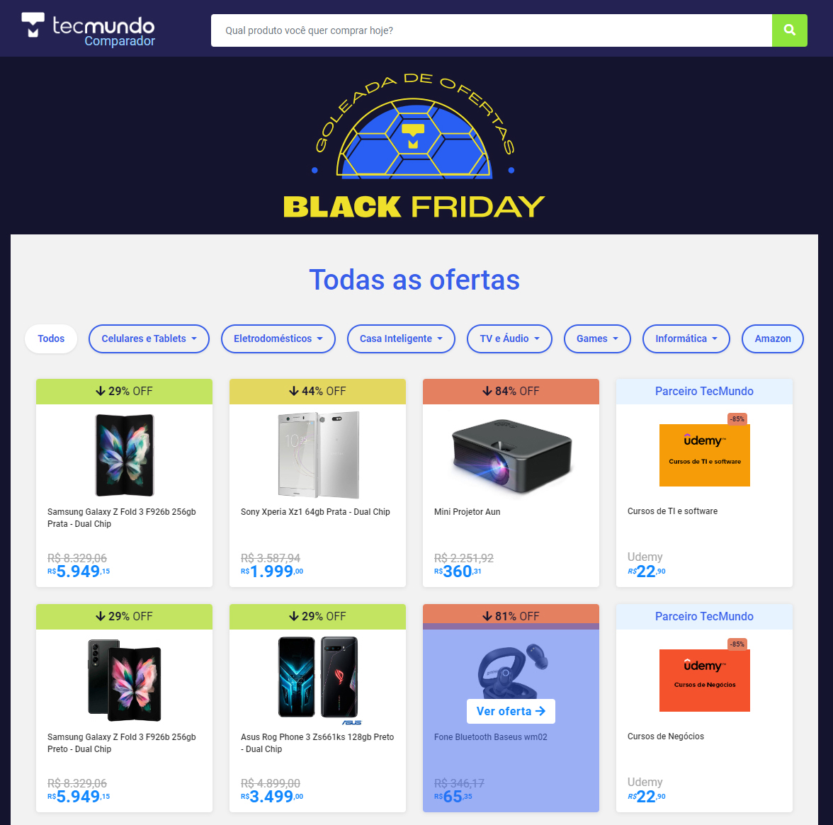 TecMundo on X: Black Friday é em novembro, mas lives de ofertas do TecMundo  começam hoje!  / X